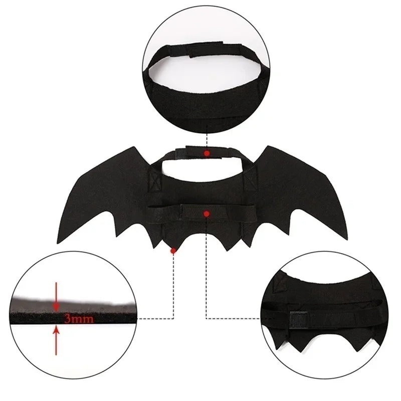 Bat Wings Halloween Costume For Cats